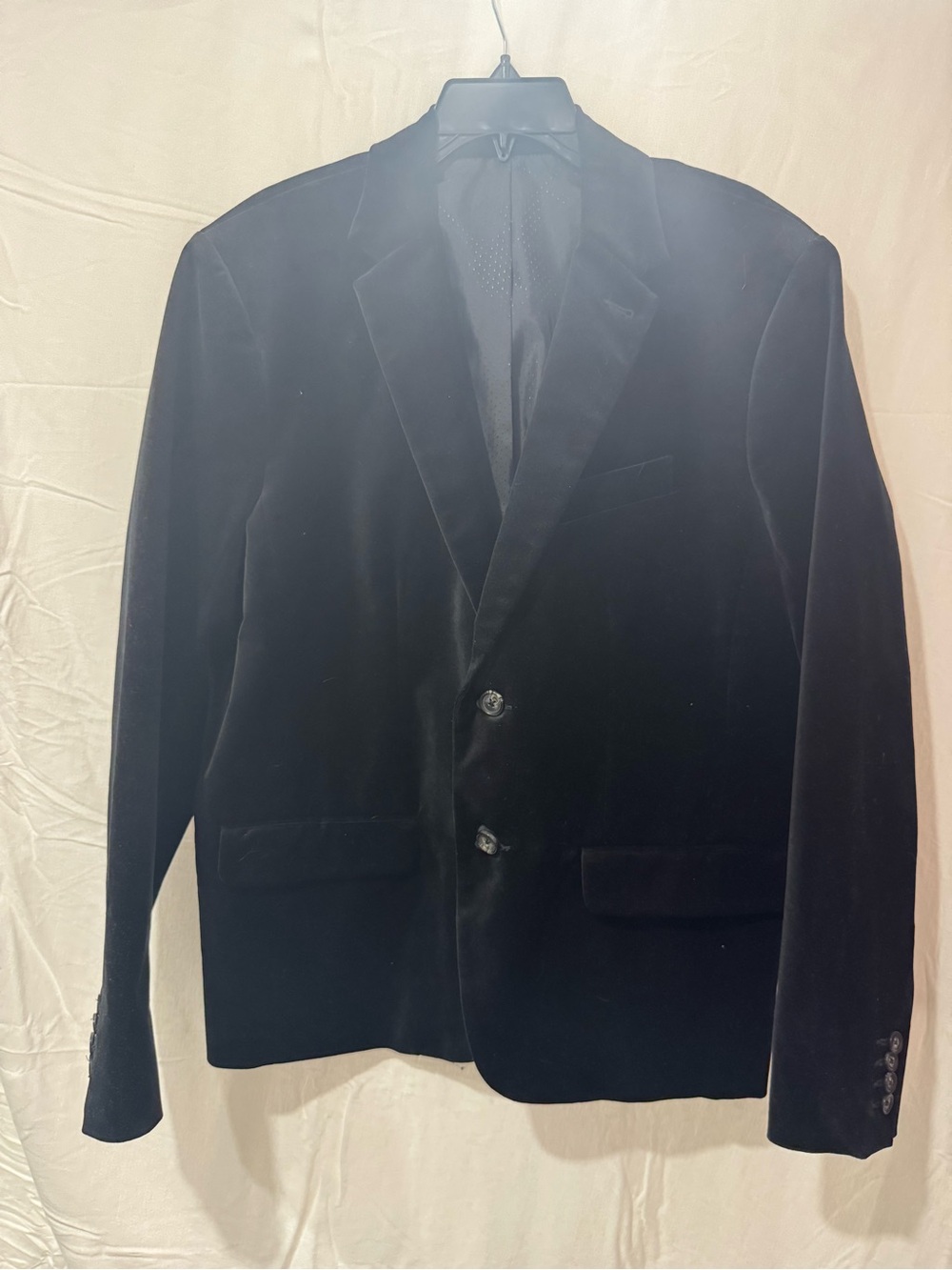 Mr. Turk Black Velvet Two-Button Blazer Classic Men's Suit Jacket NWT